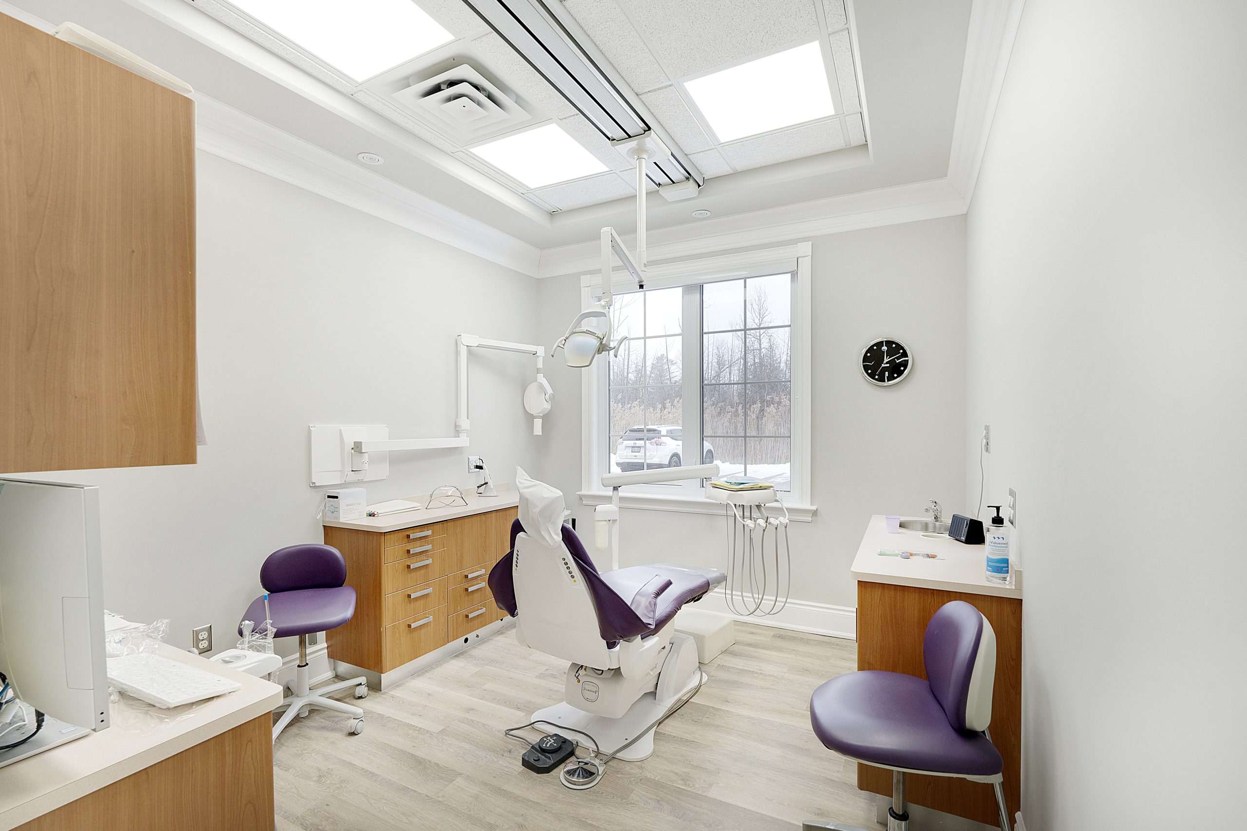 Dentist and patient consultation