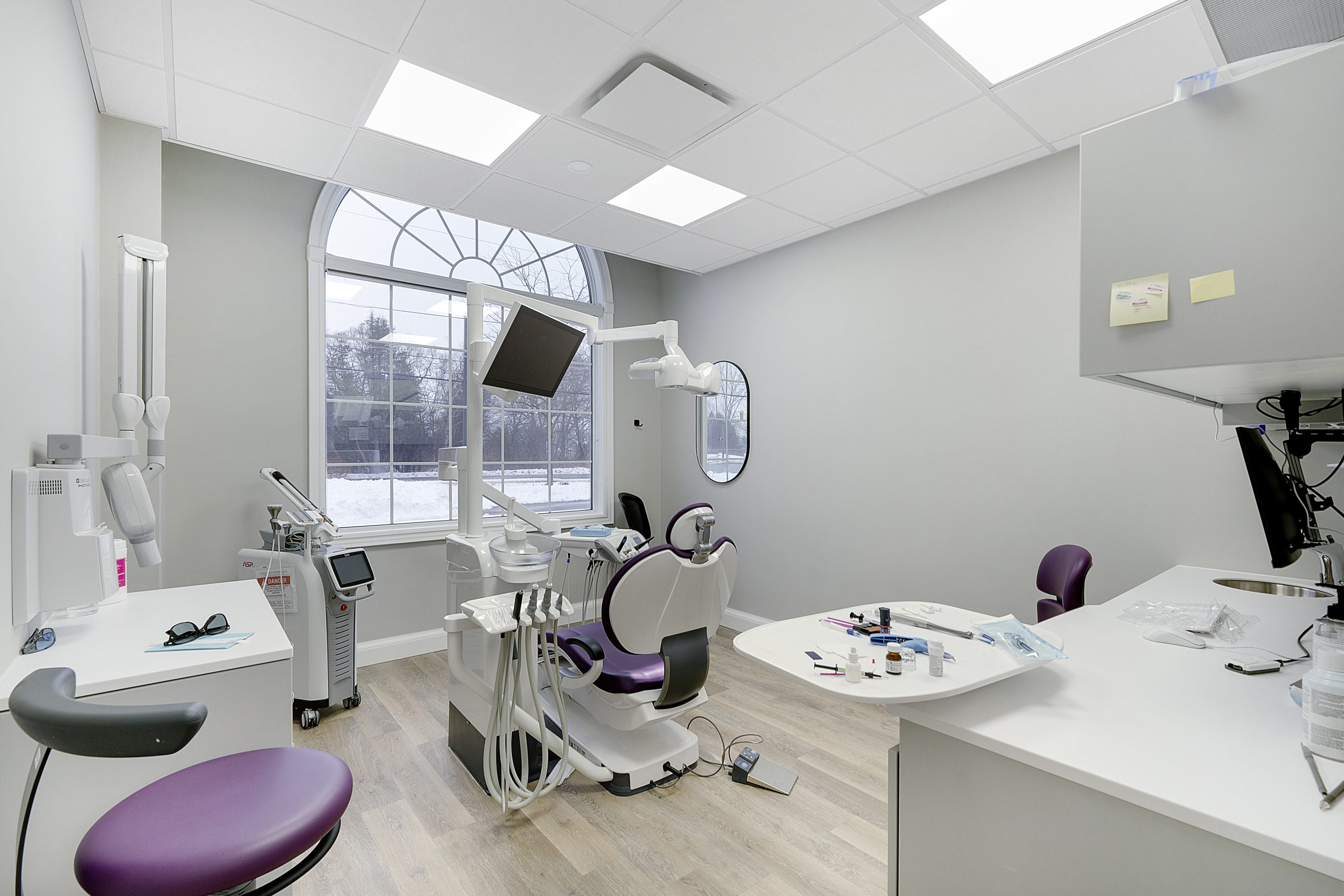 Friendly dental receptionist